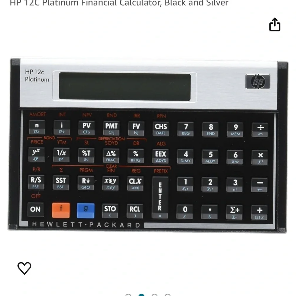 HP 12c Platinum financial j